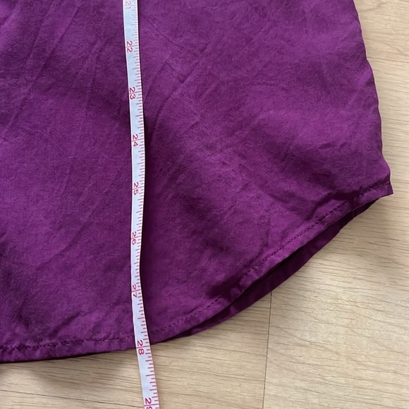 J. Crew Deep Purple Button-Up Blouse - Picture 5 of 6